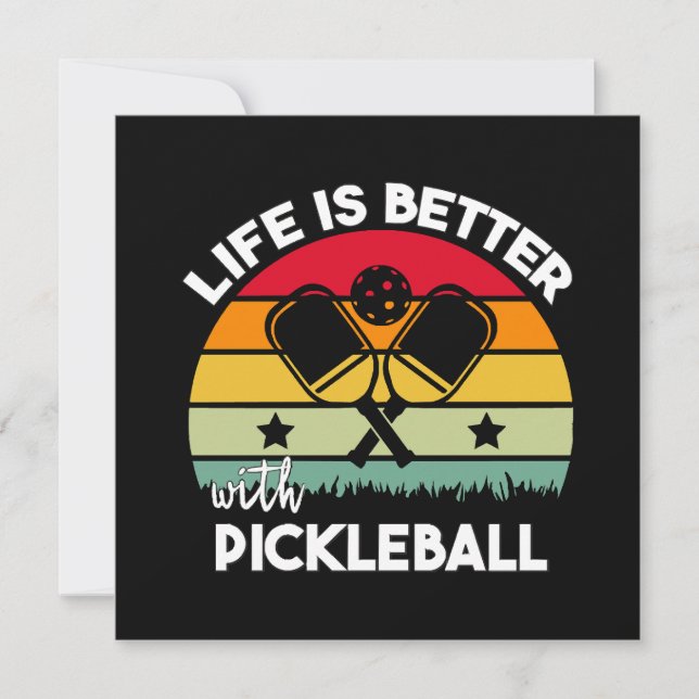La vida es mejor con Pickleball (Anverso)
