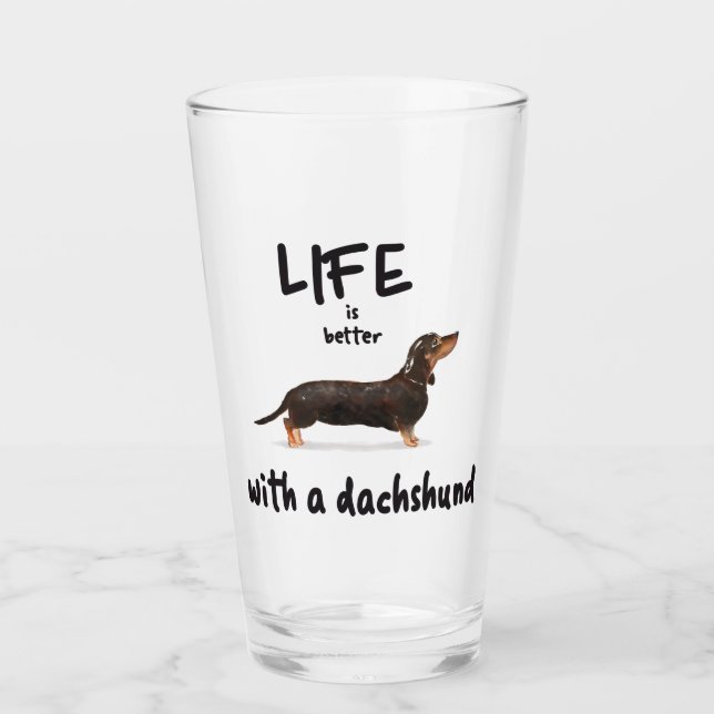 LA VIDA ES MEJOR CON UN DACHSHUND (Anverso)