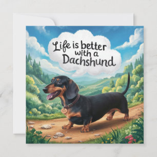La Vida Es Mejor Con Un Dachshund