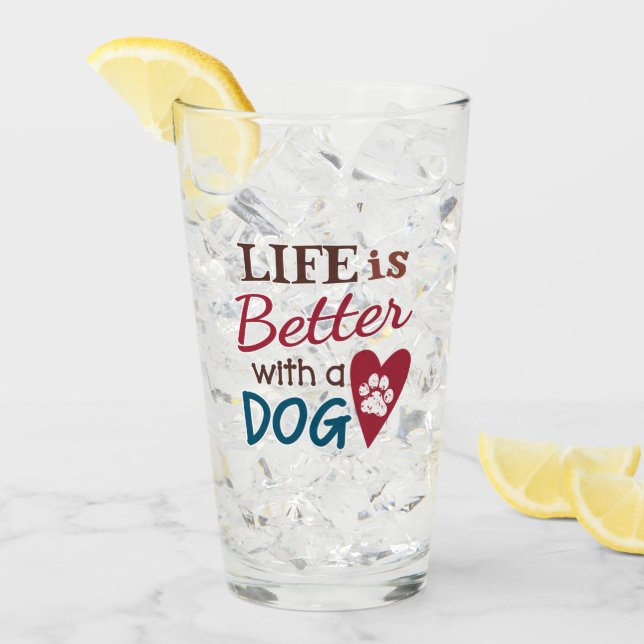 'La Vida Es Mejor Con Un Perro' (Anverso (hielo))