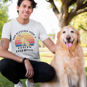 La vida es mejor con una camiseta retro de Golden 