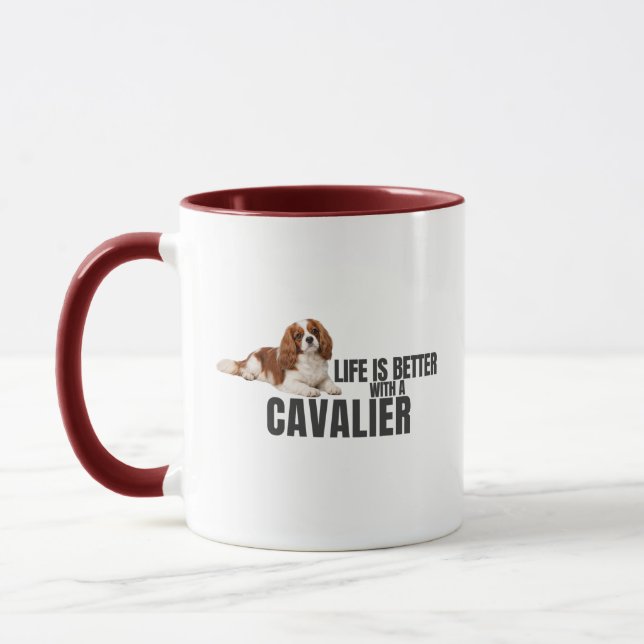 La vida es mejor con una taza Cavalier (Izquierda)