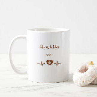 La vida es mejor con una taza de café Latido de pe