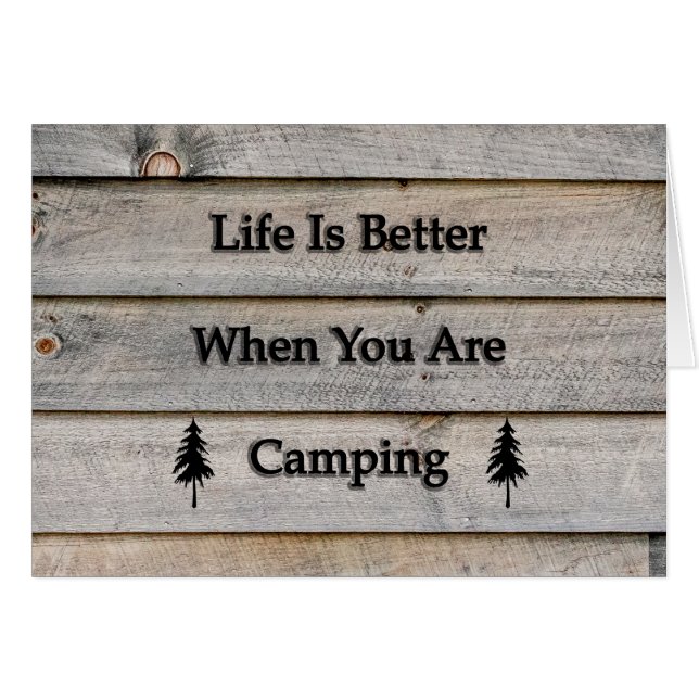 La vida es mejor cuando acampas (Anverso (Horizontal))