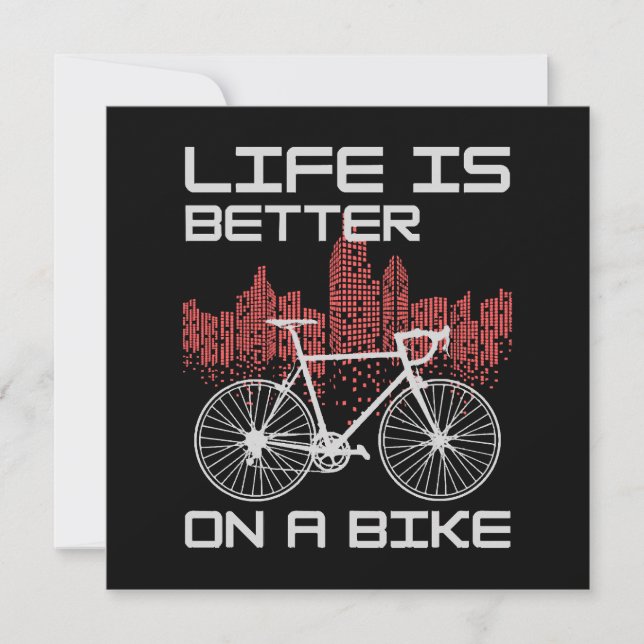 La vida es mejor en bicicleta (Anverso)