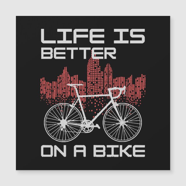 La vida es mejor en bicicleta (Anverso)