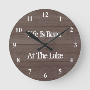 La vida es mejor en el reloj de pared de grano de