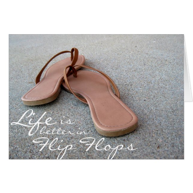 La Vida Es Mejor En Flip Flops (Anverso (Horizontal))