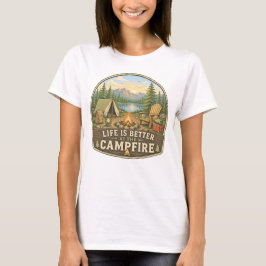 La vida es mejor en la camiseta de mujer junto a l