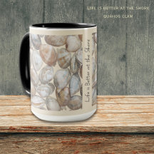 La vida es mejor en la orilla Taza costera de alme