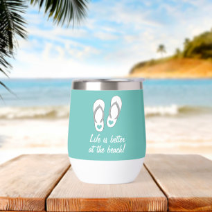 La vida es mejor en la playa lindo corazón flulado