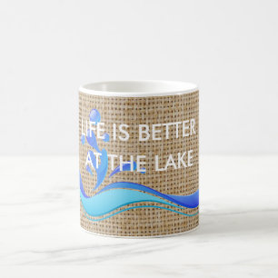 La vida es mejor en la taza de café (blanca) de l