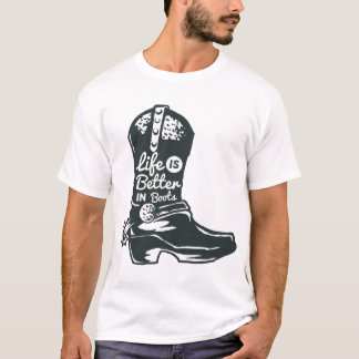 La vida es mejor en las camisetas de los hombres d