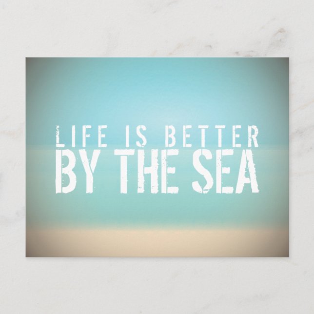 La vida es mejor gracias a la tarjeta postal de Se (Anverso)