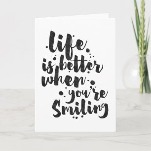 La vida es mejor - Tarjeta de felicitación Inspira