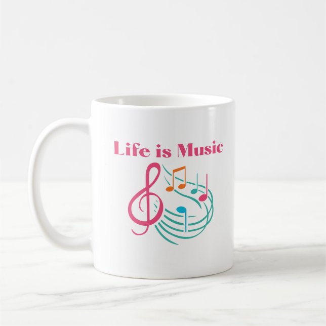 La vida es música en una taza (Izquierda)