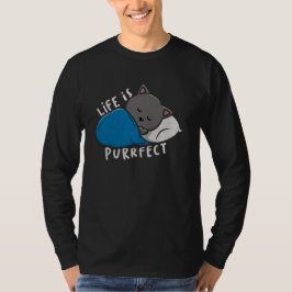 La vida es perfecta - Dormir la camiseta del gato