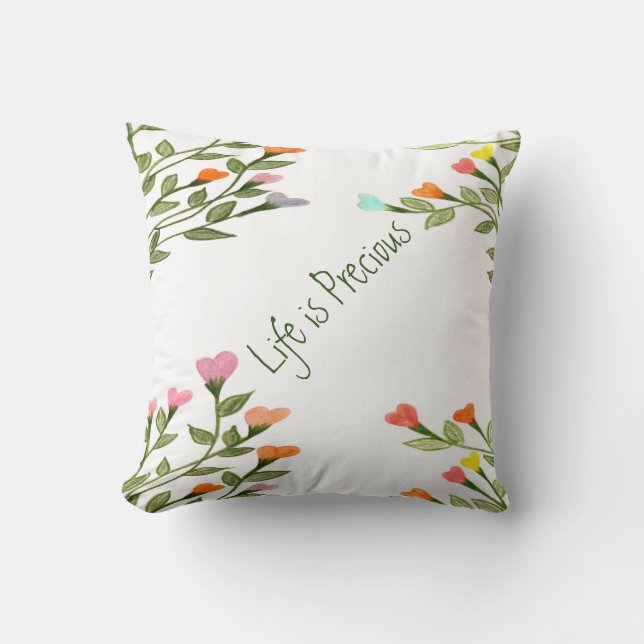 La vida es precisa - almohada (Anverso)