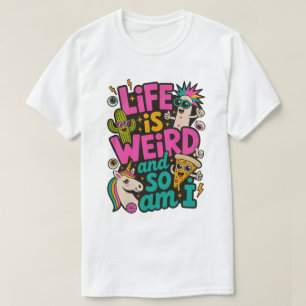 La vida es rara y yo también Camiseta básica para