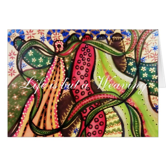 La vida es solamente el tejer (Anverso (Horizontal))