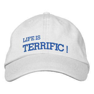 ¡La Vida Es TERRÍFICA! Gorra bordada