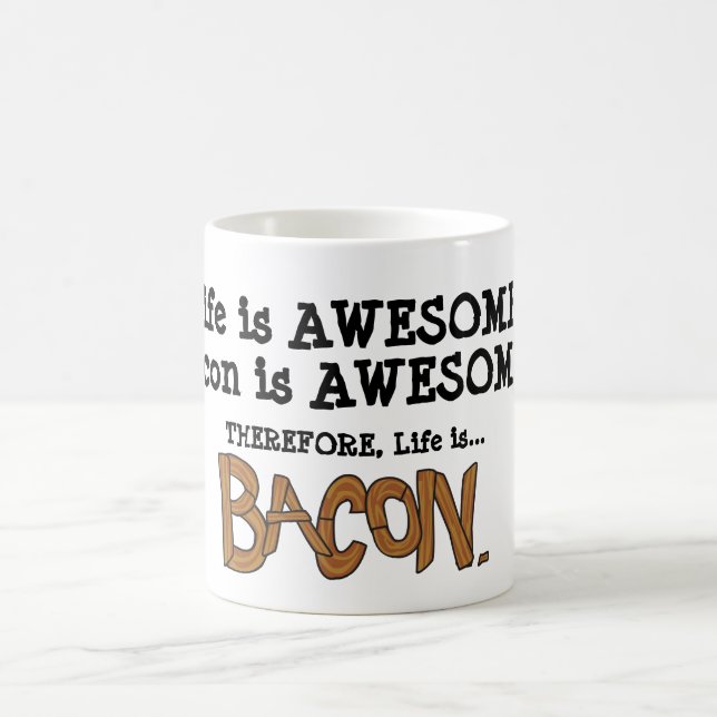 La vida es tocino. Taza de café (Centro)