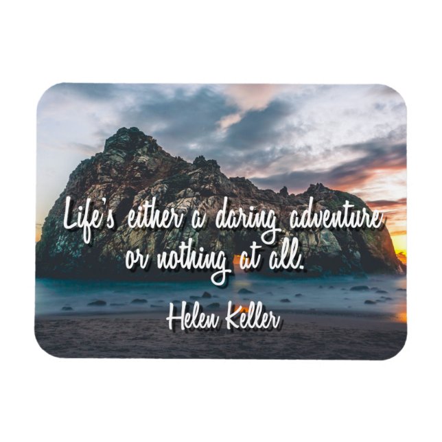 La vida es un atrevido imán aventurero (Horizontal)