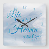 La Vida Es Un Cielo De Prueba Es El Reloj De Muro 