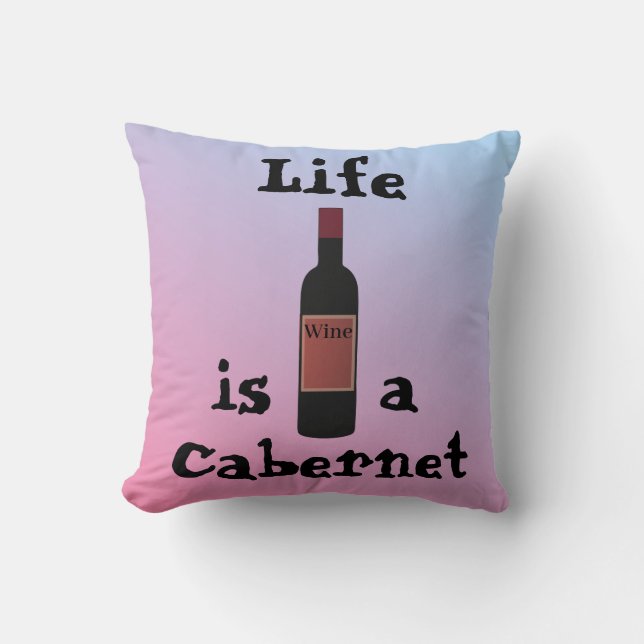 La vida es un Cojín decorativo de Cabernet (Anverso)