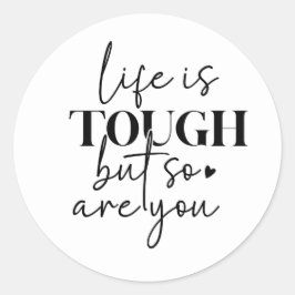 La vida es un duro Pegatina motivador