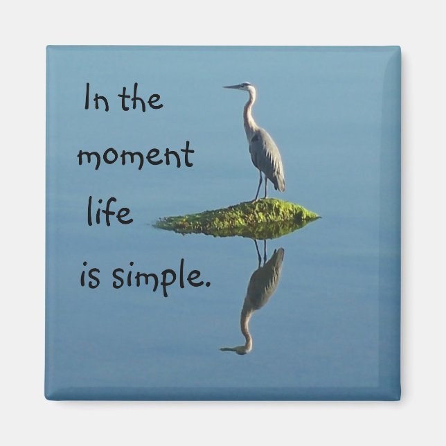 La vida es un imán simple (Frente)