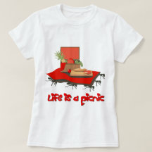 La vida es un picnic... para camiseta básica de An