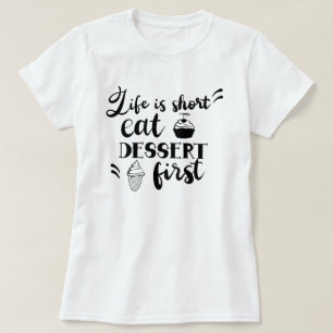 La vida es un postre corto, la primera camiseta fe