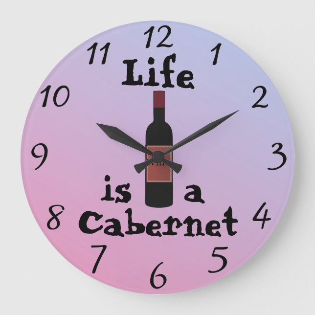 La vida es un reloj de pared de Cabernet (Anverso)