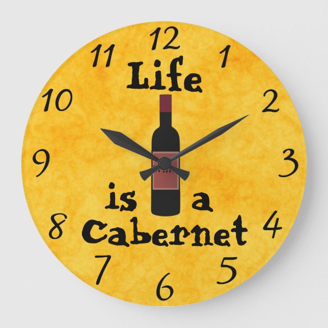 La vida es un reloj de pared de Cabernet (Anverso)