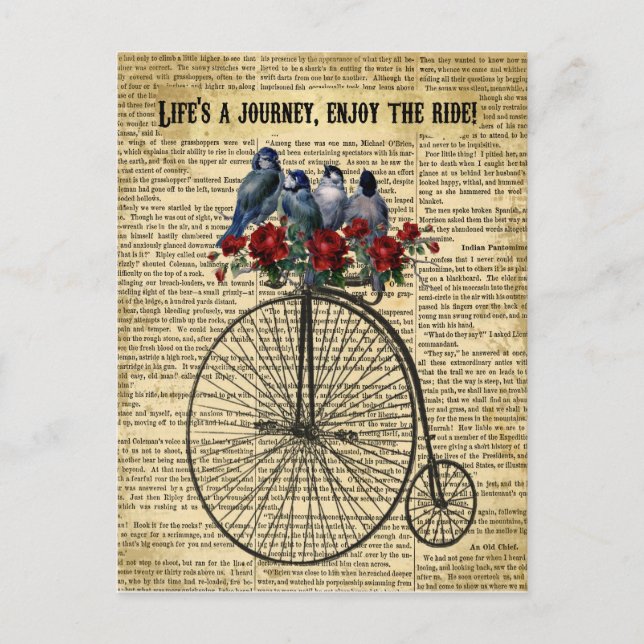 La vida es un viaje, disfruta de la postal (Anverso)