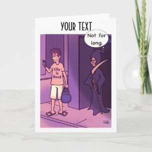 La vida es una buena tarjeta de felicitación plega