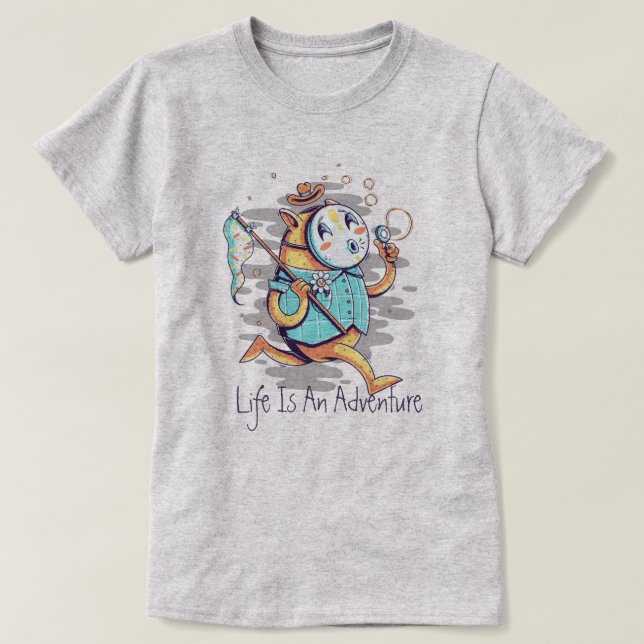 La Vida Es Una Camiseta De Aventura (Diseño del anverso)