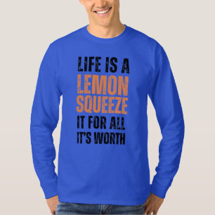 La vida es una camiseta de limón de larga duración