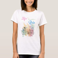 La vida es una camiseta hermosa de las mujeres del