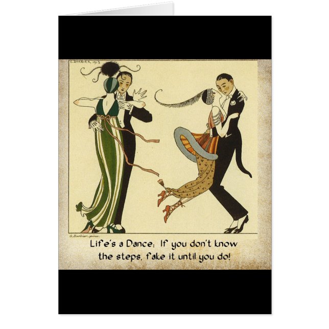La vida es una danza:  Tarjeta (Frente)