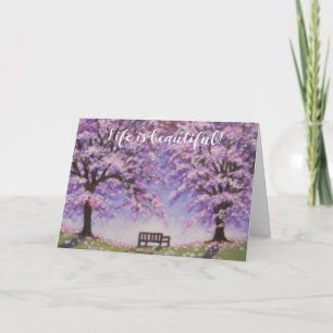 La vida es una hermosa tarjeta de saludo de retiro