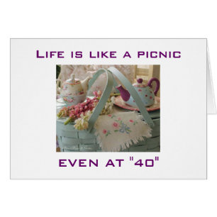 LA VIDA ES UNA PICNIC INCLUSO A LOS "40"