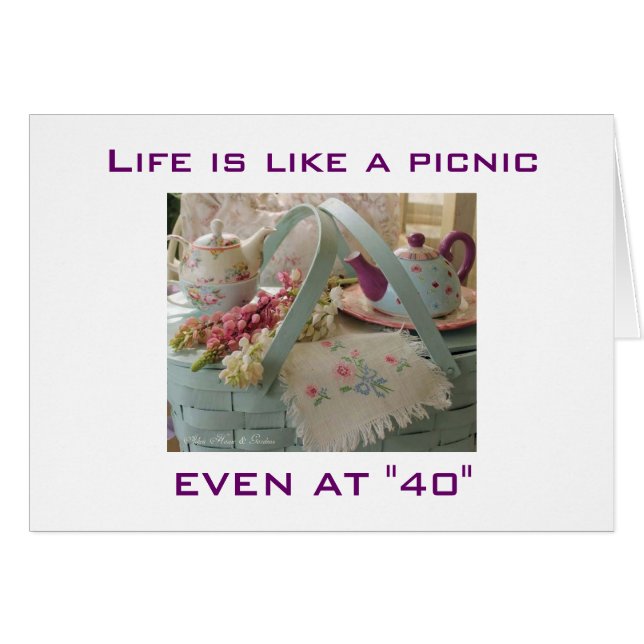 LA VIDA ES UNA PICNIC INCLUSO A LOS "40" (Anverso (Horizontal))