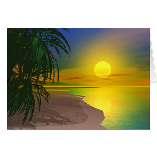 La vida es una playa soleada (Anverso (Horizontal))