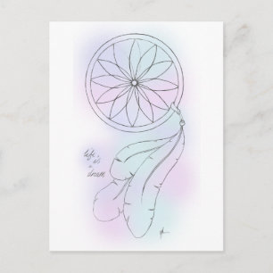 La "vida es" una postal en colores pastel ideal de