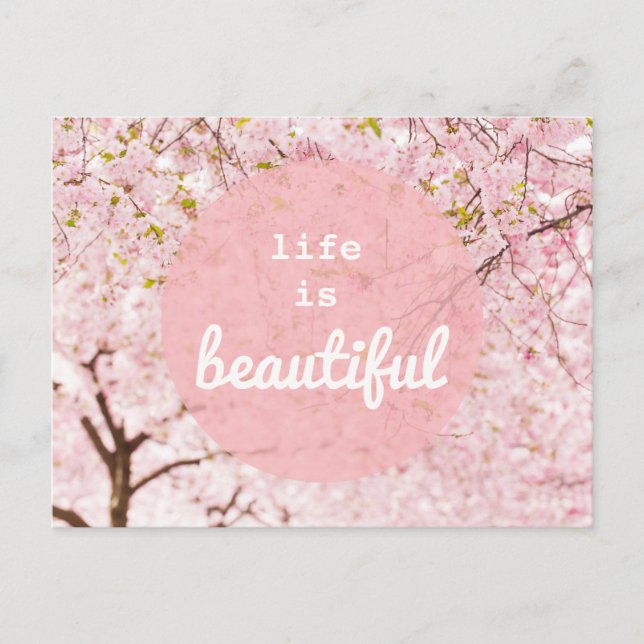 La vida es una postal hermosa (Anverso)
