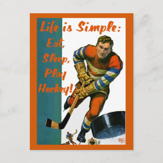 La vida es una simple postal de hockey sobre céspe