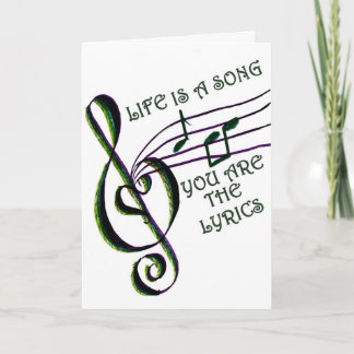 LA VIDA ES UNA TARJETA DE CANCIÓN