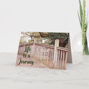 La vida es una tarjeta de felicitación de viaje